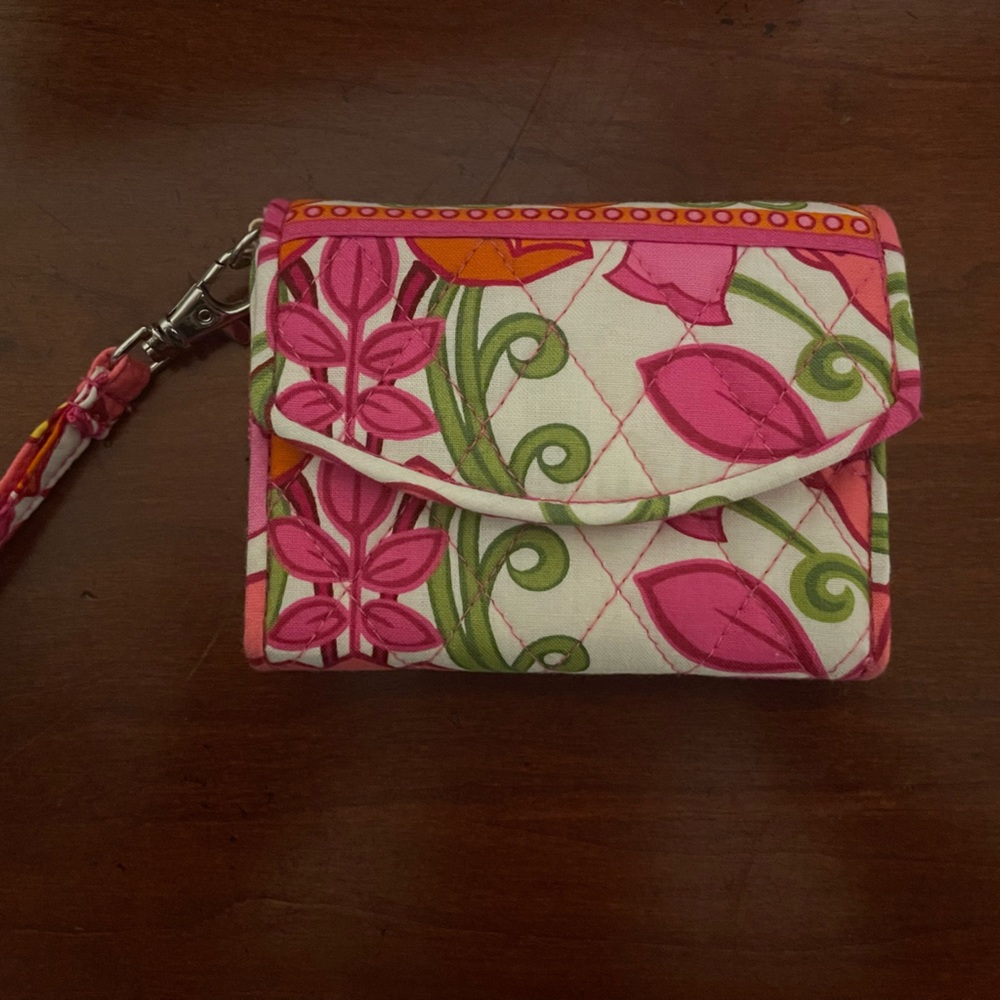 Pink & Orange Vera Bradley Wallet/Phone Holder.